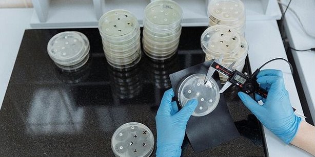 Working at a laboratory