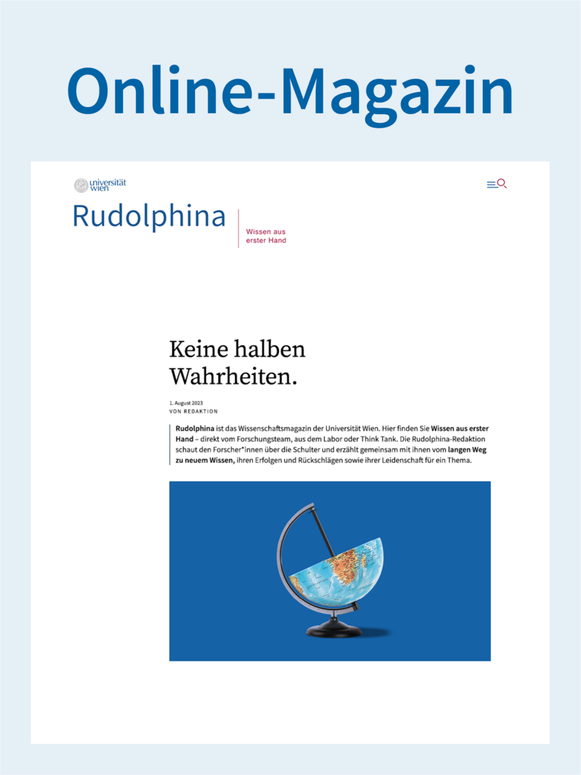 Weiter zu Rudolphina, dem Online-Wissenschaftsmagazin der Universität Wien
