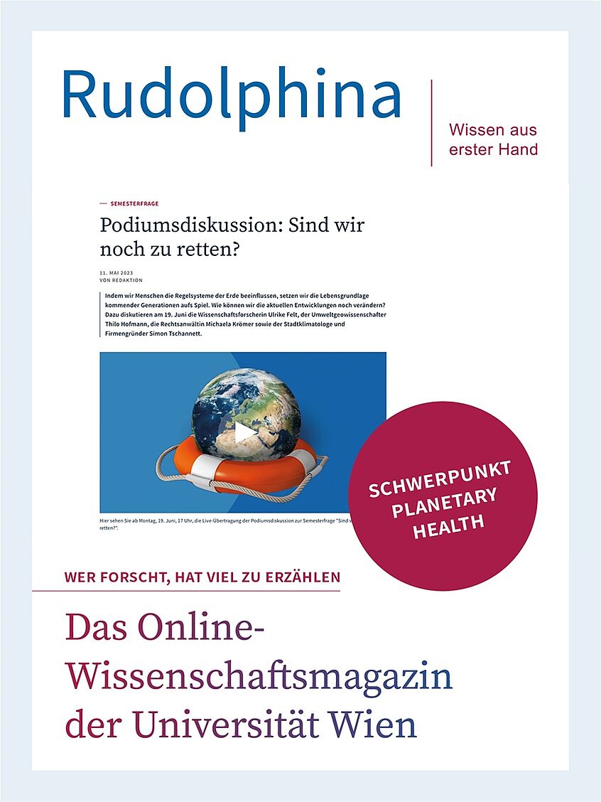 Weiter zu Rudolphina, dem Online-Wissenschaftsmagazin der Universität Wien