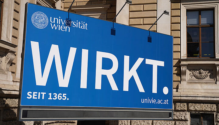 Billboard mit dem Text Wirkt. Seit 1365.