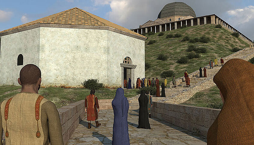 A virtual reconstruction of the sanctuary Hierapolis in Turkey